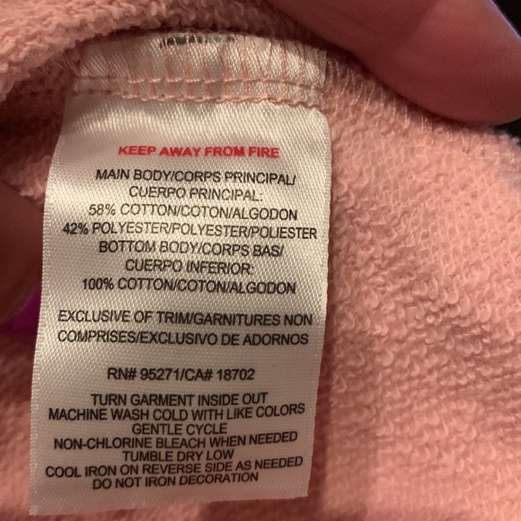 JUICY COUTURE-BABY GIRLS 12-18m EUC sweatshirt & legging outfit DUSTY PINK - Picture 7 of 7